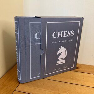 Chess Vintage Bookshelf Edition Board Game Wood Pieces WS Game Company